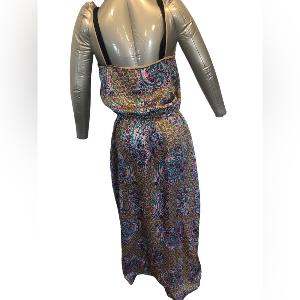 Juicy Couture purple patter v-neck tank maxi dress size 4 Women’s - Picture 10 of 13